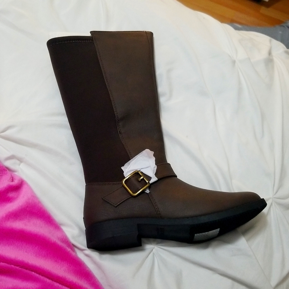 Kenneth cole tall brown boots size 2
